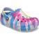 Crocs Kid's Classic Lined Tie-Dye Clog - Powder Blue/Multi