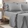 Lush Decor Reyna Ruffle Bed Sheet Grey (243.84x205.74cm)