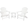 Polywood South Beach Adirondack Outdoor Lounge Set