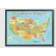 Stupell Industries United States of America USA Kids Map Framed Art 27.9x35.6cm