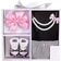 Little Treasures Baby Girl Boxed Gift Set - Black/Pink Pears