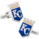 Cufflinks Inc Kansas City Royals Cufflinks - Silver/Beige/Blue