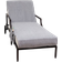Linum Home Textiles Chaise Lounge with Side Pockets Loose Sofa Cover Gray (259.08x81.28cm)