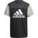 adidas Essentials Colorblock Logo T-shirt W - Black/Carbon/Medium Grey Heather/White