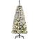 Homcom Prelit Artificial Snow Flocked Christmas Tree 120cm