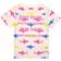 Baby Shark Girls Glitter All-Over Print T-Shirt