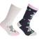 Floso Kid's Cotton Rich Welly Socks 2-pack - Navy Beige