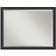 Amanti Art Narrow Framed Bathroom Vanity Mirror in Black Wall Mirror 44x34"