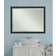 Amanti Art Narrow Framed Bathroom Vanity Mirror in Black Wall Mirror 44x34"