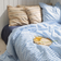 Juna Bæk & Bølge Duvet Cover Light Blue/White (220x140cm)