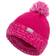 Trespass Kid's Bobble Hat Knitted Fleece Lined Nefti - Pink Lady