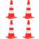 vidaXL Traffic Cones 4pcs 50cm