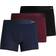 Jack & Jones 3-pack Bamboo Viscose Trunks - Red/Port Royale