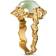 Maanesten Goddess Prehnit Ring - Gold/Green