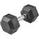 Lifeline Hex Rubber Dumbbell 35lb