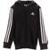 adidas Essentials 3-stripes Zip Hooded Jacket - Black (HF1887)