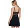 Cosabella Savona Curvy Chemise & G-String Set - Black/Mandorla