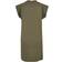 Build Your Brand Turtle Extended Shoulder Dress - Olive