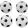 Sunnydaze Replacement Foosball Table Balls 36mm 4pcs