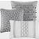 Madison Park Chandler Bed Linen Grey (228.6x228.6cm)