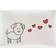 Safavieh Puppy Love Oblong Complete Decoration Pillows Red, Beige (45.72x30.48cm)