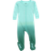 Leveret Baby Footed Ombré Dye Cotton Pajamas - Aqua Ombre Tie Dye (32587634606154)