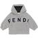 Fendi Boy's Logo Hoodie - Grey