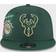 New Era Hunter Milwaukee Bucks Back Half 9FIFTY Snapback Adjustable Cap Sr