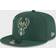 New Era Hunter Milwaukee Bucks Back Half 9FIFTY Snapback Adjustable Cap Sr