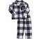 Leveret Kids 2pc. Plaid Pajama Set - Black & White