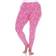 White Mark Women's Leopard Print Leggings Plus Size - Pink