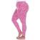 White Mark Women's Leopard Print Leggings Plus Size - Pink