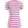 Tommy Hilfiger Stripe Split-Neck T-shirt - Light Pink Multi