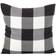 Saro Lifestyle Buffalo Check Plaid Design Complete Decoration Pillows White, Black (50.8x50.8)