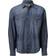 Wrangler Men's Retro Premium Long Sleeve Denim Western Snap Shirt - Blue Denim
