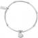 ChloBo Mini Noodle Sparkle Rice Love Heart Bracelet - Silver