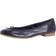 Tamaris Leather Ballet Pumps - Navy