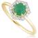 Gemondo Engagement Ring - Gold/Green/Diamonds