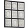 vidaXL Decorative Panel with Hand-Carved Design Black Wall Decor 15.7x15.7"