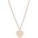 Fossil Drew Heart Necklace - Rose Gold