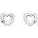 Hot Diamonds Amulets Heart Earrings - Silver/Transparent