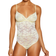 Cosabella Savona Bodysuit - Mignonette/White