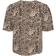 Karen by Simonsen Kbdelia Blouse with Short Sleeve - Leopard Sand