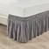 Lush Decor Ruched Ruffle Elastic Easy Wrap Valance Sheet Grey (203.2x193.04cm)