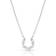 Montana Silversmiths Longline Horseshoe Necklace - Silver/Transparent