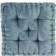 Intelligent Design Chenille Chair Cushions Blue (50.8x50.8)