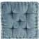 Intelligent Design Chenille Chair Cushions Blue (50.8x50.8cm)