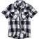 Brandit Checkshirt Half Sleeve Shirt - White/Black