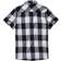 Brandit Checkshirt Half Sleeve Shirt - White/Black