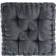 Intelligent Design Azza Poly Chenille Square Indoor Floor Pillow Complete Decoration Pillows Grey (50.8x50.8cm)
